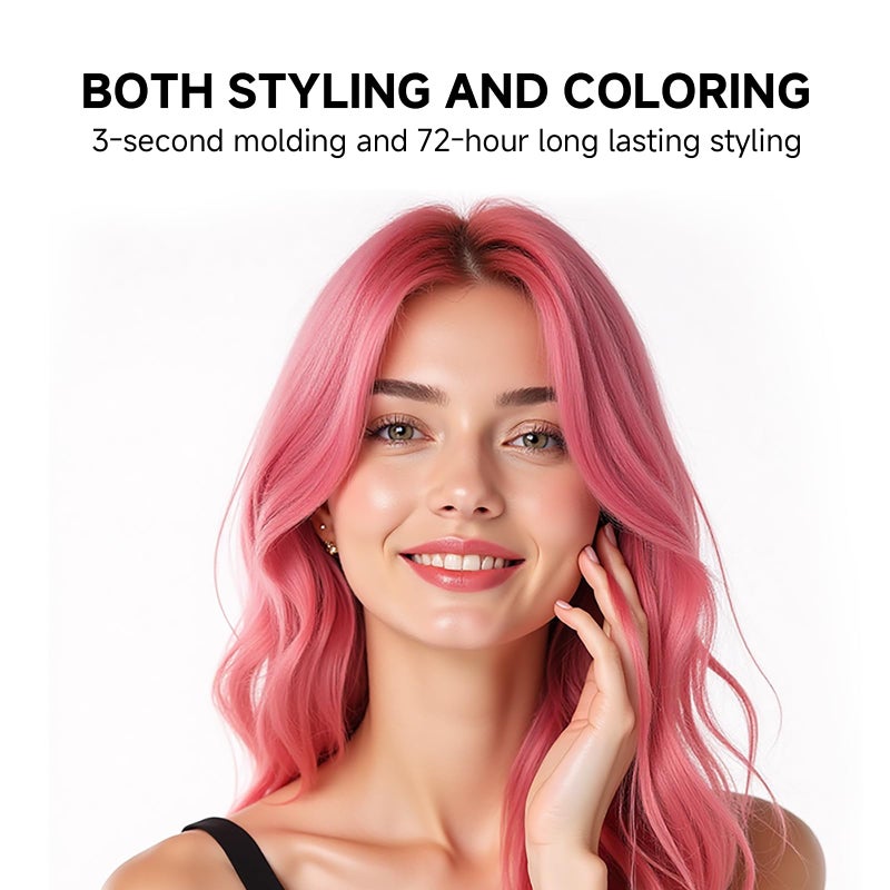 Gowwim Hair Wax Color, 13 Colors Temporary Hair Dye Natural Hair Color Wax, 72h Hold & Non - Greasy Hair Dye for Women & Men for Styling 1.76 Oz Black - Image 3